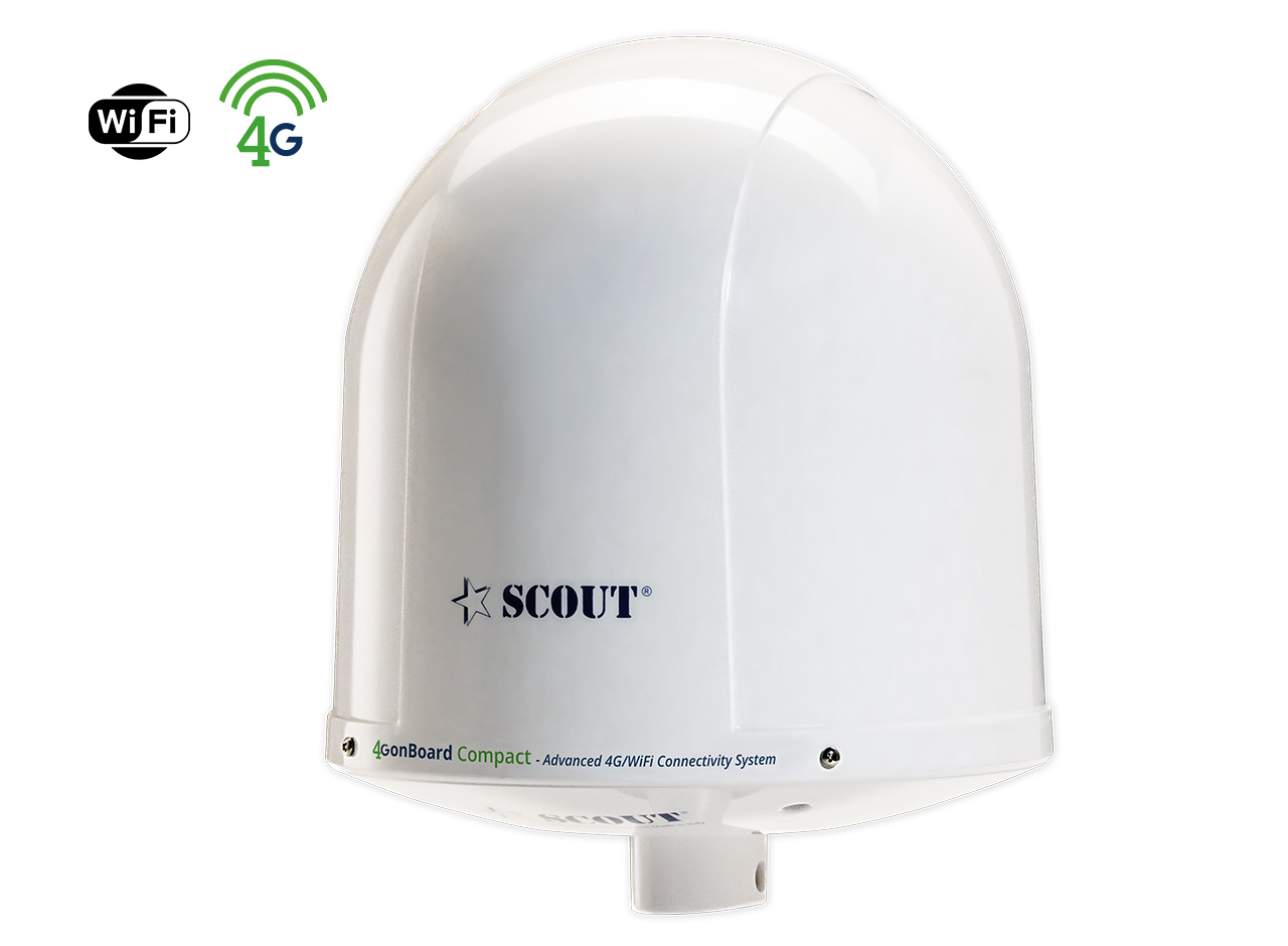 Internett i båt SCOUT 4G onBoard Compact Basic Komplett Internettsystemet for båter PF AN NWIFI26